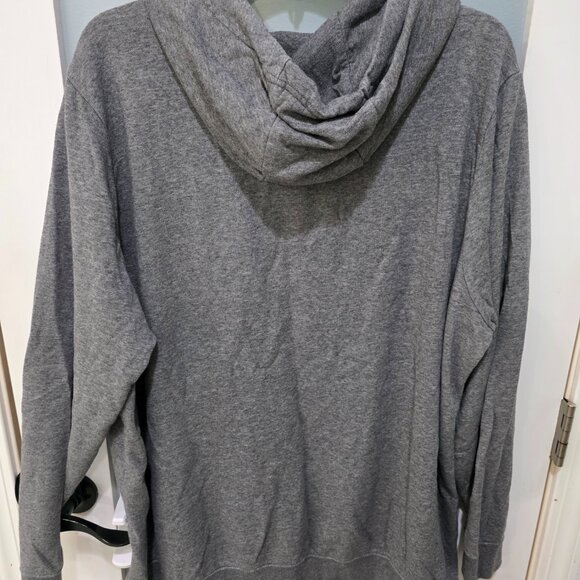 Nike Gray Cowl Neck Hoodie 2X – Cozy Pullover Sweatshirt with Kangaroo Pocket - Picture 10 of 10